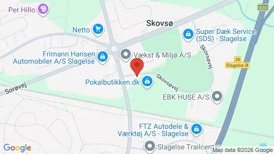 Værkstedslokaler til leje i Slagelse - Foto fra Google Street View