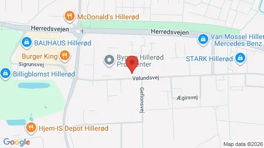 Lagerlokaler til leje i Hillerød - Foto fra Google Street View