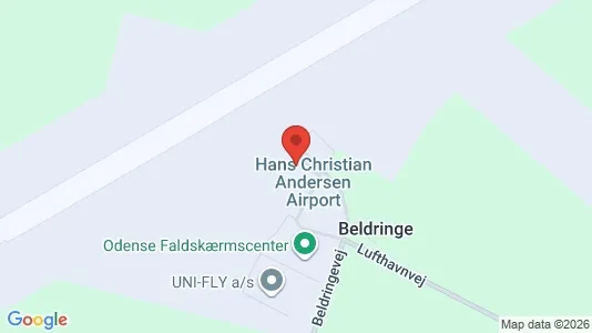 Lagerlokaler til salg i Odense N - kort over placeringen