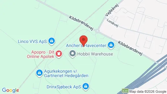 Værkstedslokaler til leje i Greve - kort over placeringen