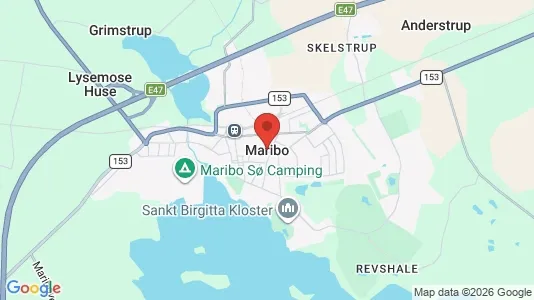 Værkstedslokaler til salg i Maribo - kort over placeringen