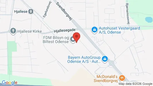 Lagerlokaler til leje i Odense S - kort over placeringen