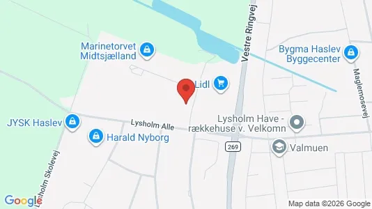 Lagerlokaler til leje i Haslev - Foto fra Google Street View