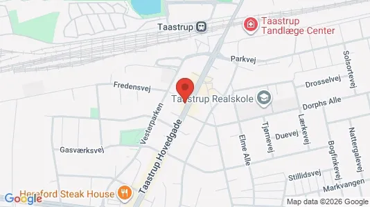 Lagerlokaler til salg i Taastrup - kort over placeringen