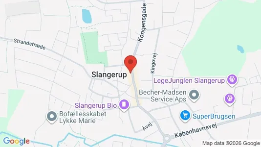 Lagerlokaler til leje i Slangerup - kort over placeringen