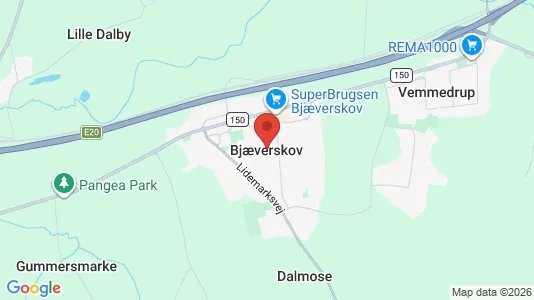 Værkstedslokaler til leje i Bjæverskov - Foto fra Google Street View