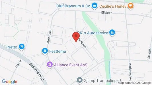 Værkstedslokaler til leje i Skovlunde - kort over placeringen