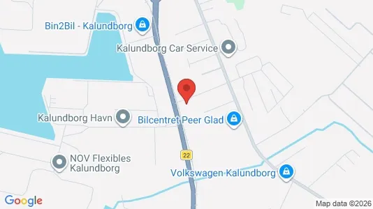 Lagerlokaler til leje i Kalundborg - kort over placeringen