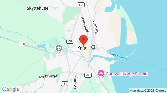 Værkstedslokaler til leje i Køge - Foto fra Google Street View