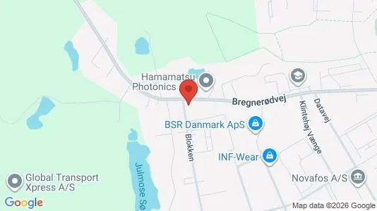 Lagerlokaler til salg i Birkerød - kort over placeringen